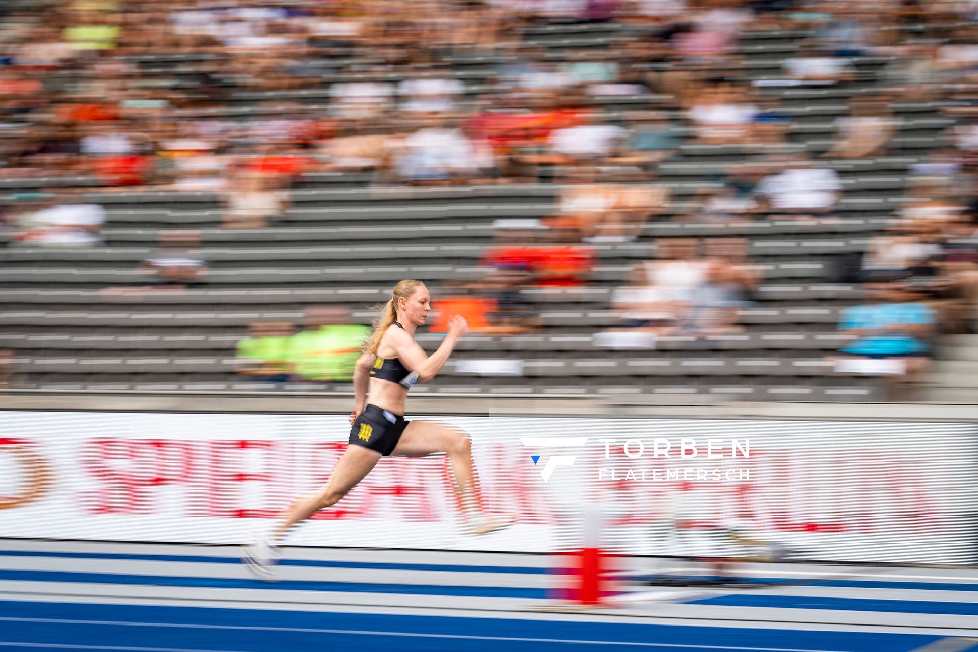 Neele Eckhardt (LG Goettingen) waehrend der deutschen Leichtathletik-Meisterschaften im Olympiastadion am 25.06.2022 in Berlin